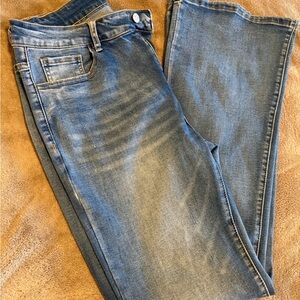 Stylish Blue Flare Women's Jeans